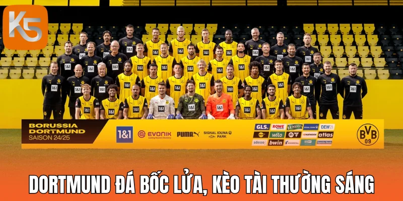 Dortmund đá bốc lửa, kèo tài thường sáng mỗi vòng đấu