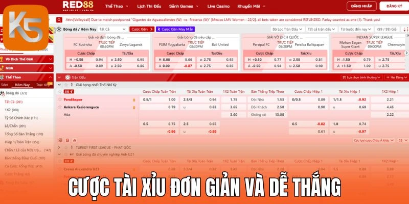 Cược tài xỉu đơn giản và dễ thắng