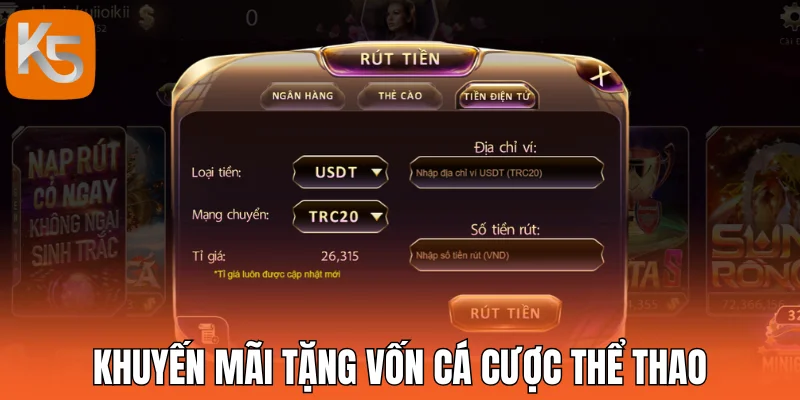 Khuyến mãi chất lượng tặng vốn cá cược thể thao