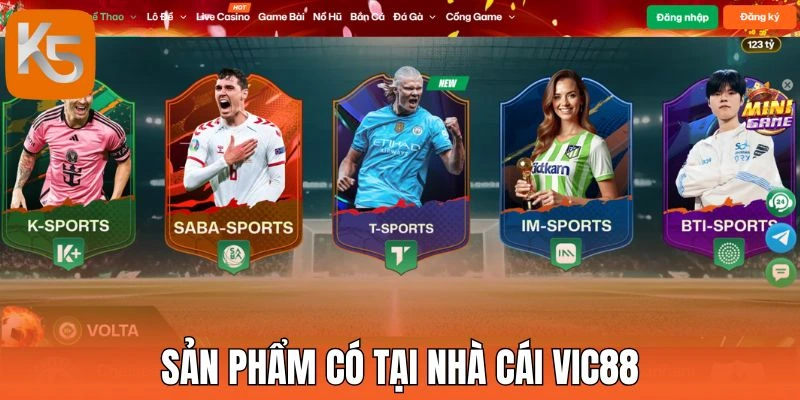 Sản phẩm có tại nhà cái Vic88