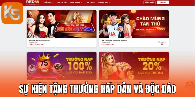 Sự kiện tặng thưởng hấp dẫn và độc đáo