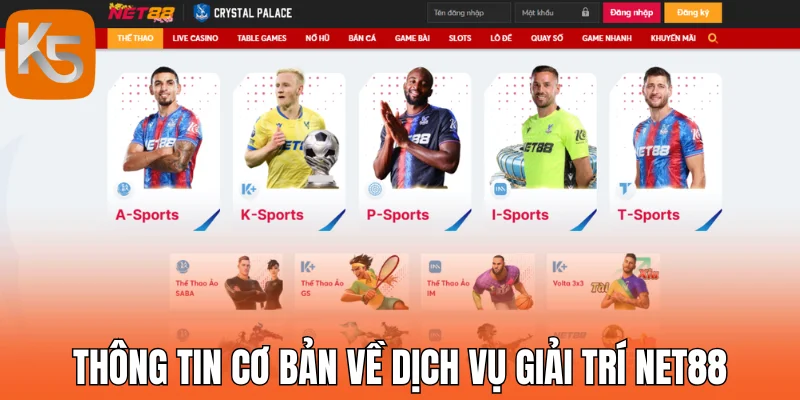 Thông tin cơ bản về dịch vụ giải trí Net88