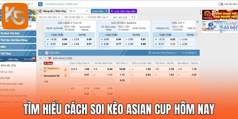 Tìm hiểu cách soi kèo Asian Cup hôm nay