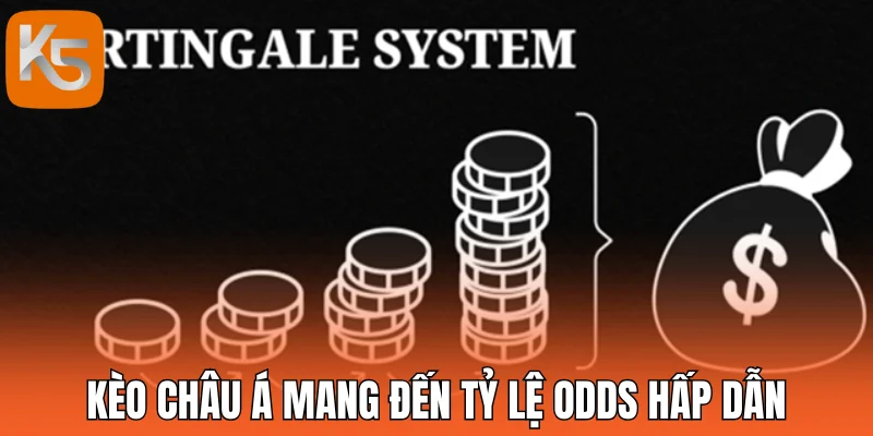 Kèo châu Á mang đến tỷ lệ Odds hấp dẫn