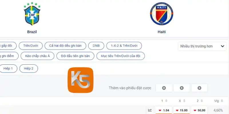 Soi kèo Châu Âu trận Brazil vs Haiti 20/06/2026